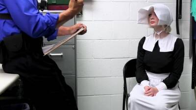 Sexy Amish Thief fucked hard by the pervert security officer - drtuber.com