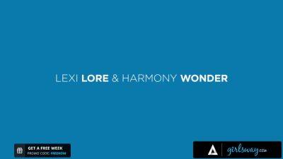 Lexi Lore - Lexi - Lexi Lore And Harmony Wonder - Horny Babe Masturbates Hard Her Bestie - upornia.com