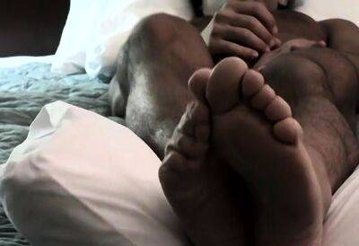 foot fetish - Rock hard foot fetish homo sex in solo romance with the cock - drtuber.com