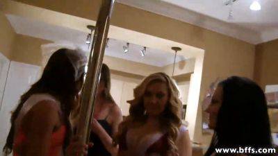 Brides-to-be take on a hung stripper & get their tight holes drilled hard - sexu.com