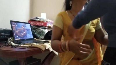 Mnc Engineer Elina Fucking Hard To Penetrate Hot Pussy In Saree With Sourav Mishra At Work From Home On - upornia.com - India