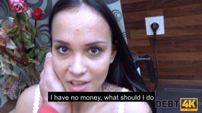 Hot brunette teen debt collector rides hard & pays off debt - sexu.com - Russia