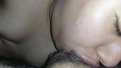 Bitch Licking My Hard Cock So Horny Making Me Want To Cum In Her Mouth - hclips.com