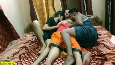 Indian Bhabhi shared her with us!! Best hindi hardcore group sex - porntry.com - India