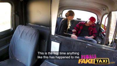 Lady - Lady Bug's tight pussy gets drilled hard by punk in the backseat of a fake taxi - sexu.com - Czech Republic
