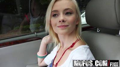 Watch Maddy Rose, the blonde amateur, get down & dirty in the car with a hard pounding - sexu.com