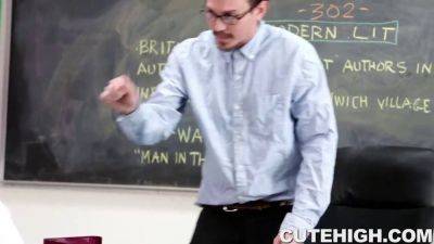 Class Nerd gets drilled hard in uniform & doggystyle in reality - sexu.com