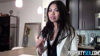 Seductive Asian agent bangs her client hard in POV property sale - sexu.com