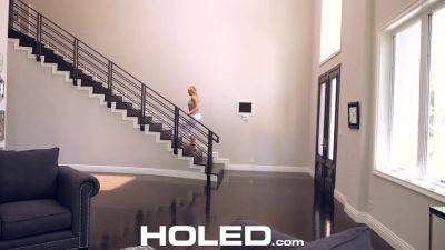 Kate England's tight blonde ass takes a hard pounding with a huge dick - sexu.com