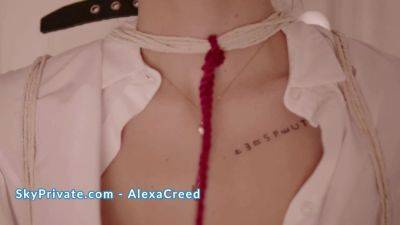 Alexa - (CAN'T STOP MOANING) Alexa Creed Gets Tied Up and Vibed Hard Till Orgasm - SKYPRIVATE - txxx.com