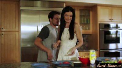 Summer - Stepmom India Summer gets pounded hard in the kitchen by stepson CeCe Capella - sexu.com - India
