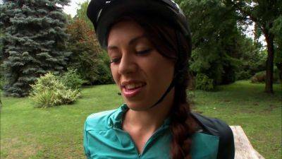 French brunette cyclist gets fucked hard - txxx.com - France