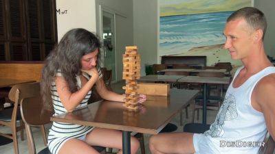 Girl Lost Her Anal In A Jenga Game And Was Fucked Hard In The Ass - upornia.com