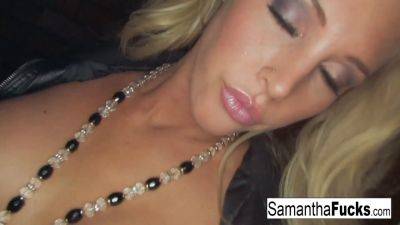Samantha Saint's Big Boobs Get Closeup and Hardcore Masturbation Action - sexu.com