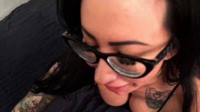 Tattooed Brunette Lily Lane Blows Dick Before Hardcore Sex - drtuber.com